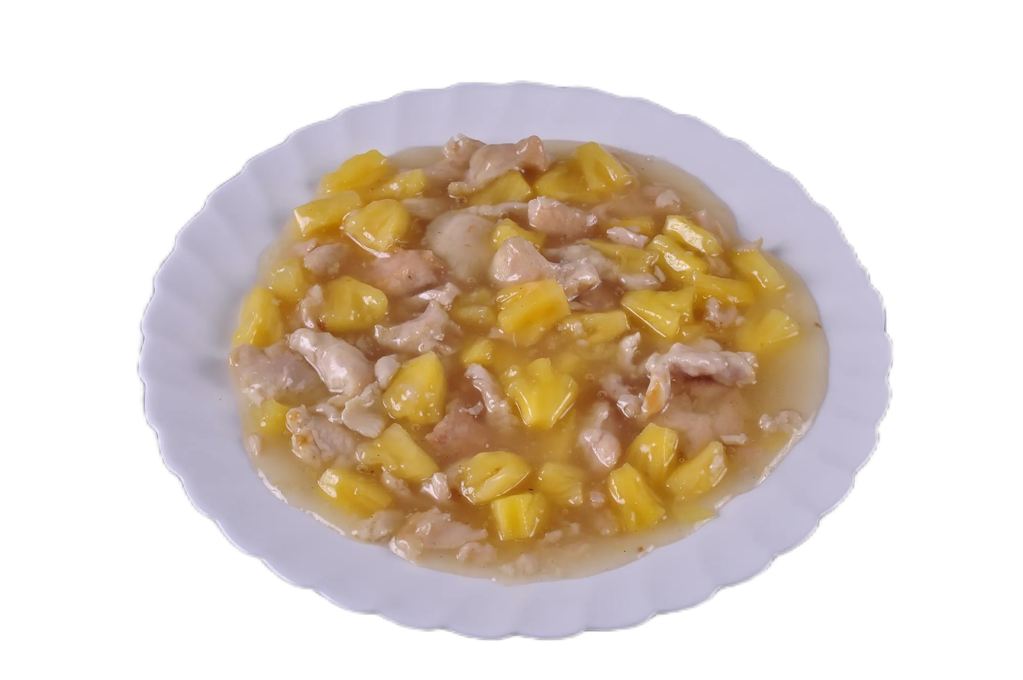 Пилешко с ананас